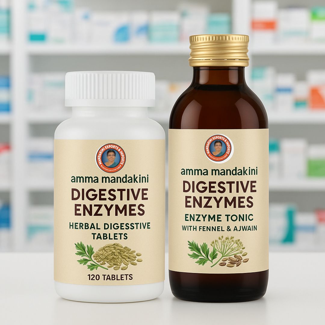 Natural Digestive Relief with Amma Mandakini™ Herbal Enzymes