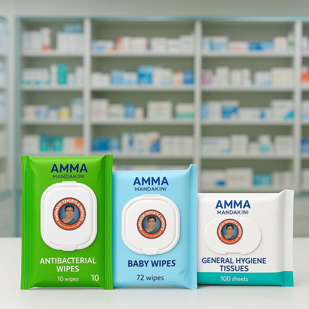 Stay Fresh & Safe with Amma Mandakini™ Wet Wipes & Tissues