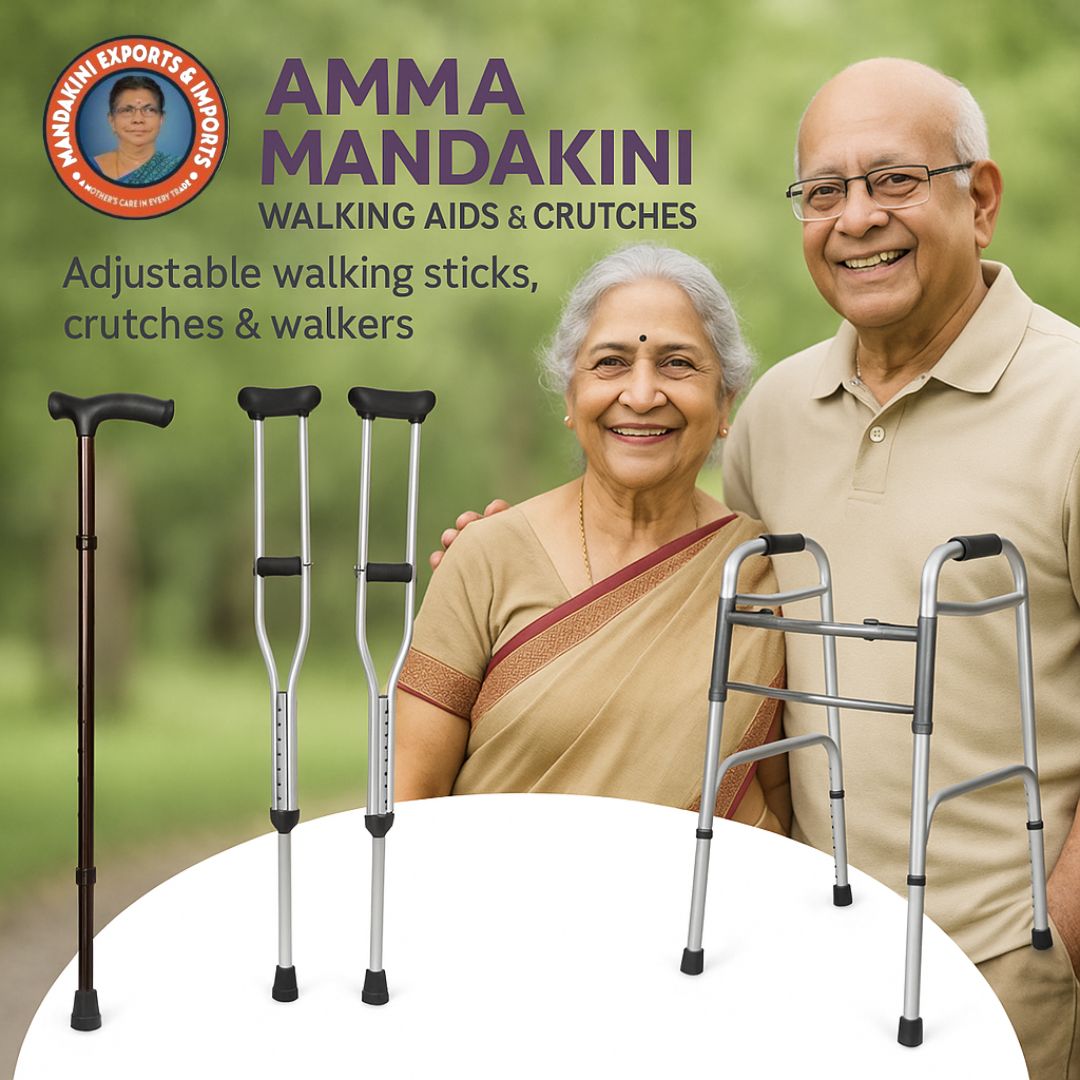 Enhance Mobility with Amma Mandakini™ Senior Walking Aids & Crutches