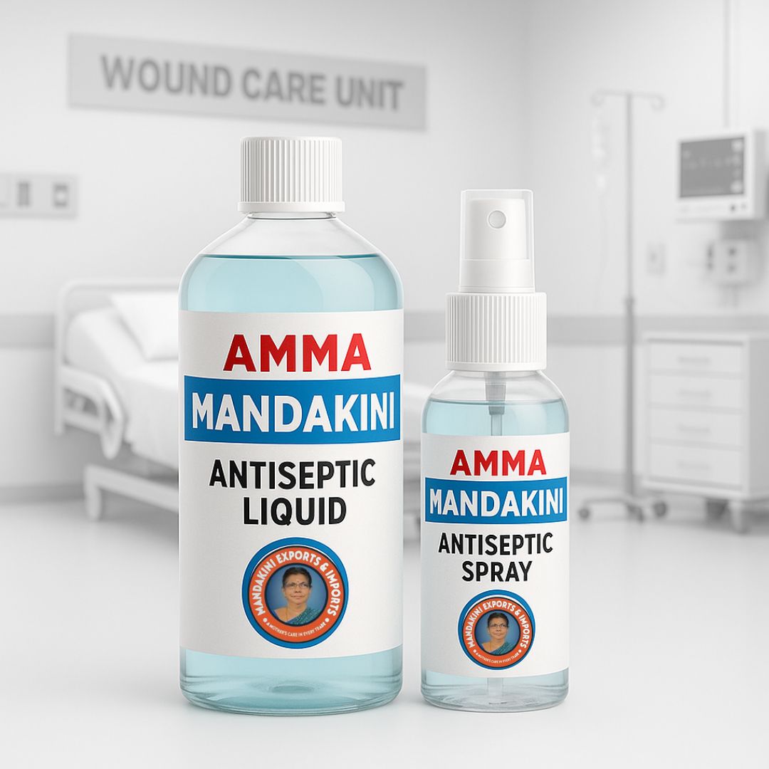 Buy Antiseptic Liquids & Sprays Online – Amma Mandakini™ Wound Care