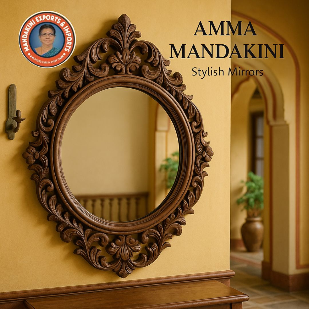 “Brighten Up Your Space with Amma Mandakini™ Stylish Handcrafted Mirrors”