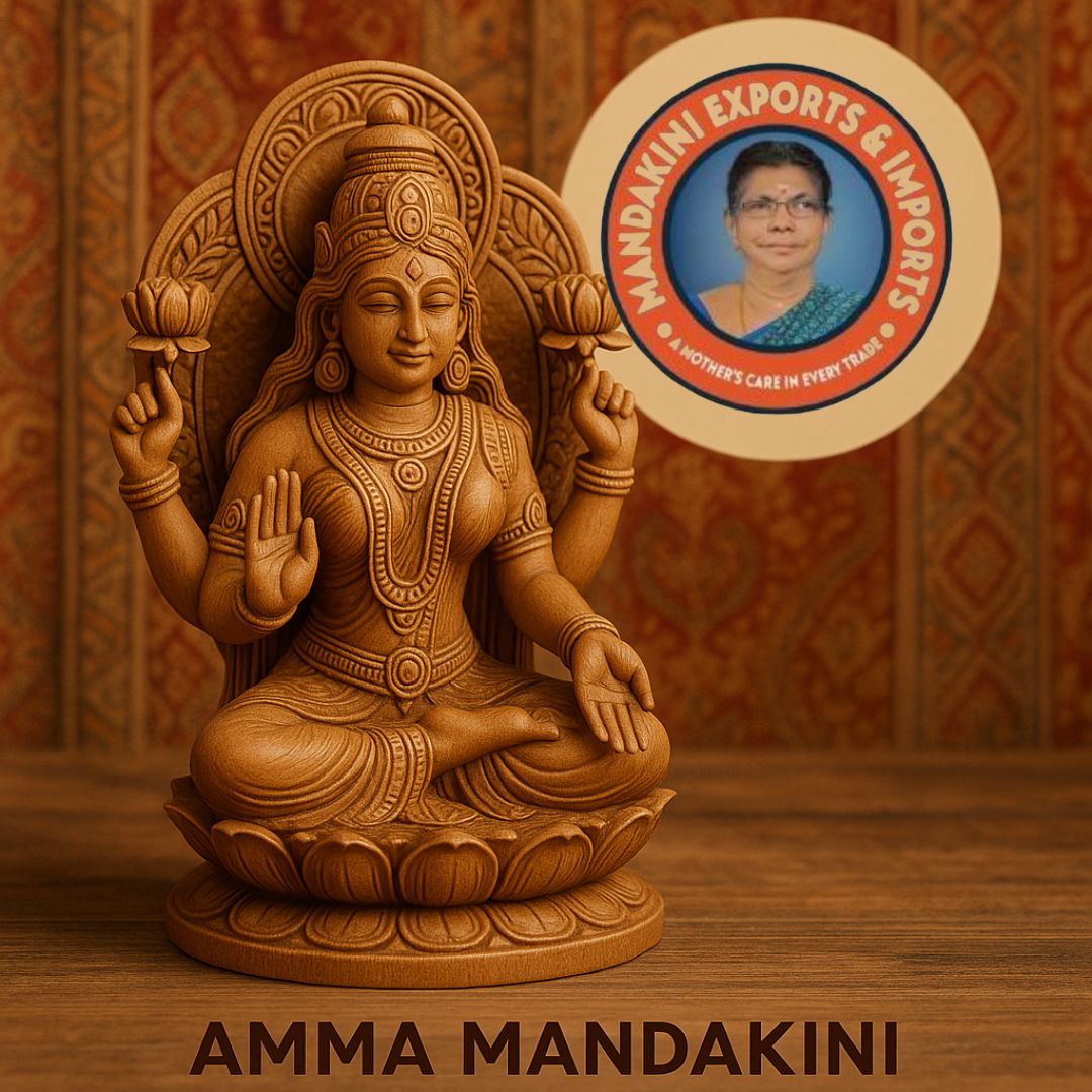 “Traditional Indian Art: Stunning Wooden Sculptures at Amma Mandakini™”