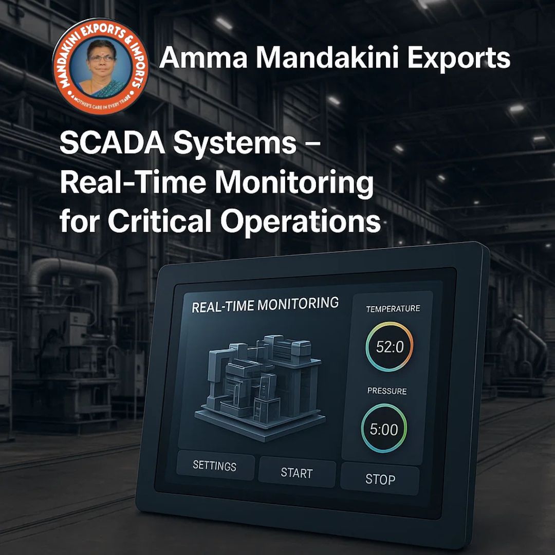 “Real-Time Data Monitoring & Control for Industries – SCADA Systems Export by Amma Mandakini™”