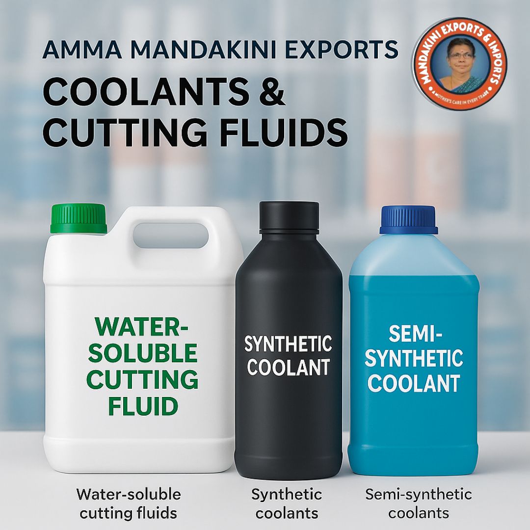Premium Coolants & Cutting Fluids for CNC Machinery | Amma Mandakini™ Export