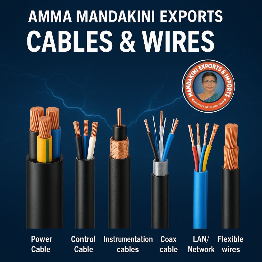High-Quality Electrical Cables & Wires – Export by Amma Mandakini™