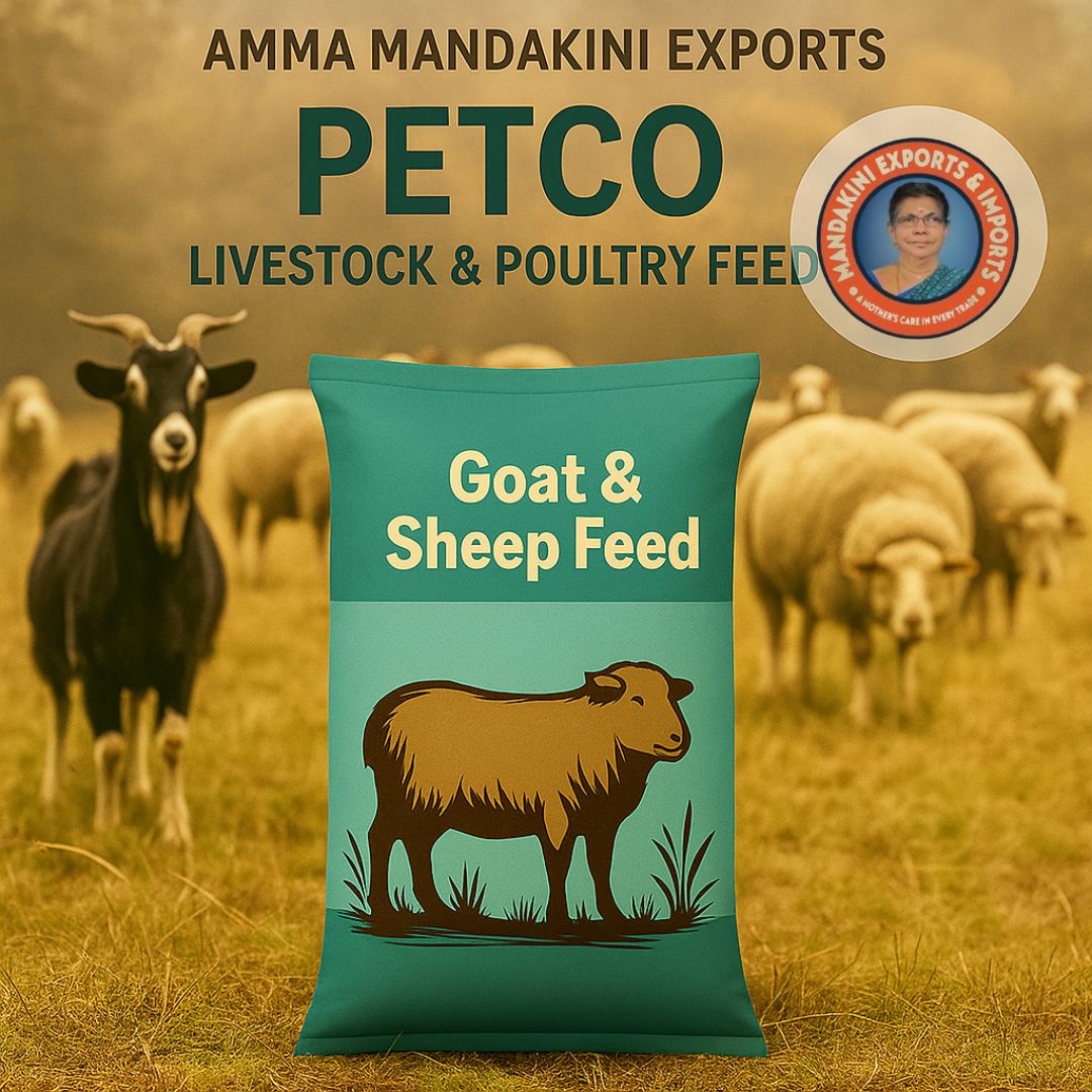 High-Protein Herbal Goat & Sheep Feed for Fast Growth | Petco™ by Amma Mandakini Export