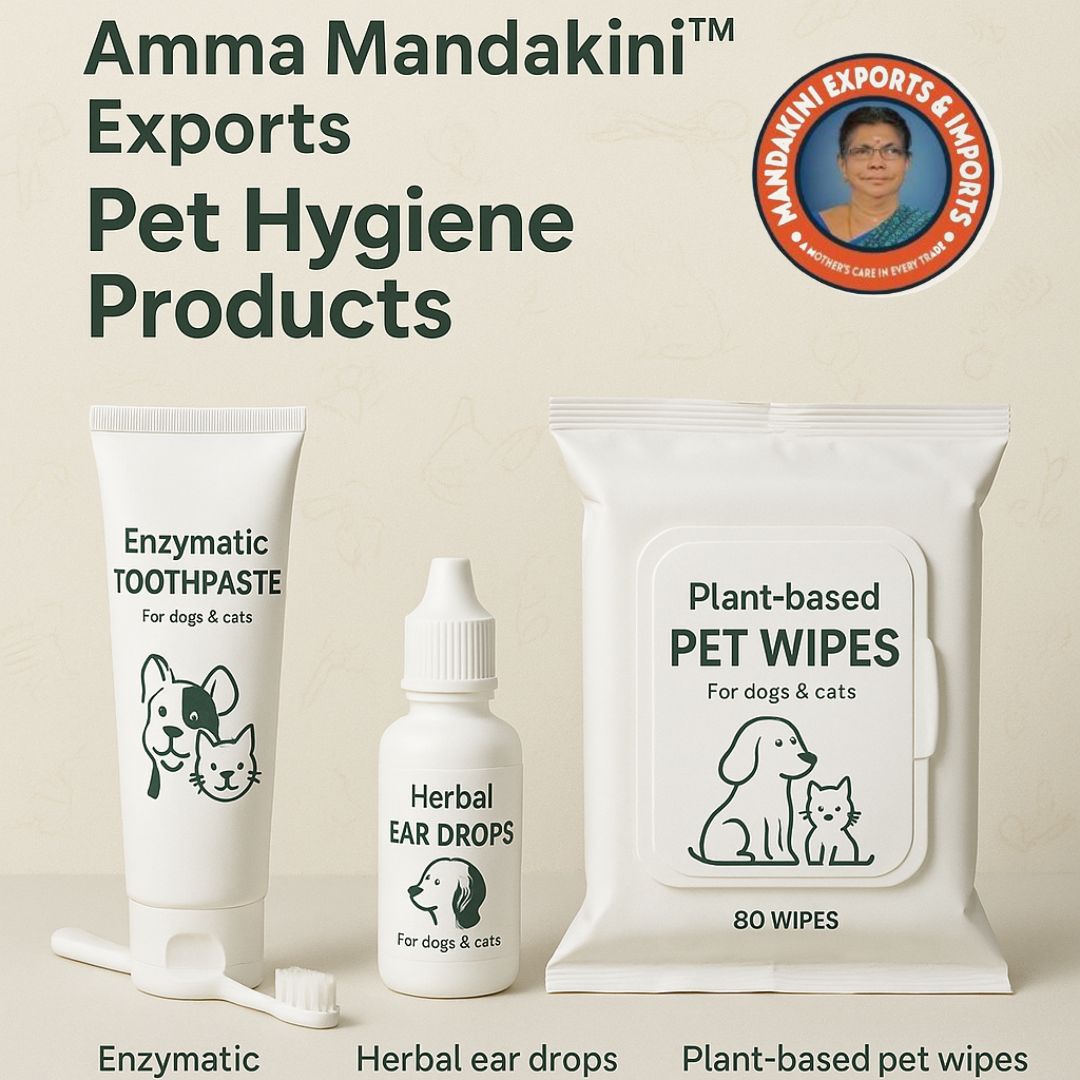 Herbal Pet Hygiene Products Exported Worldwide by Amma Mandakini™