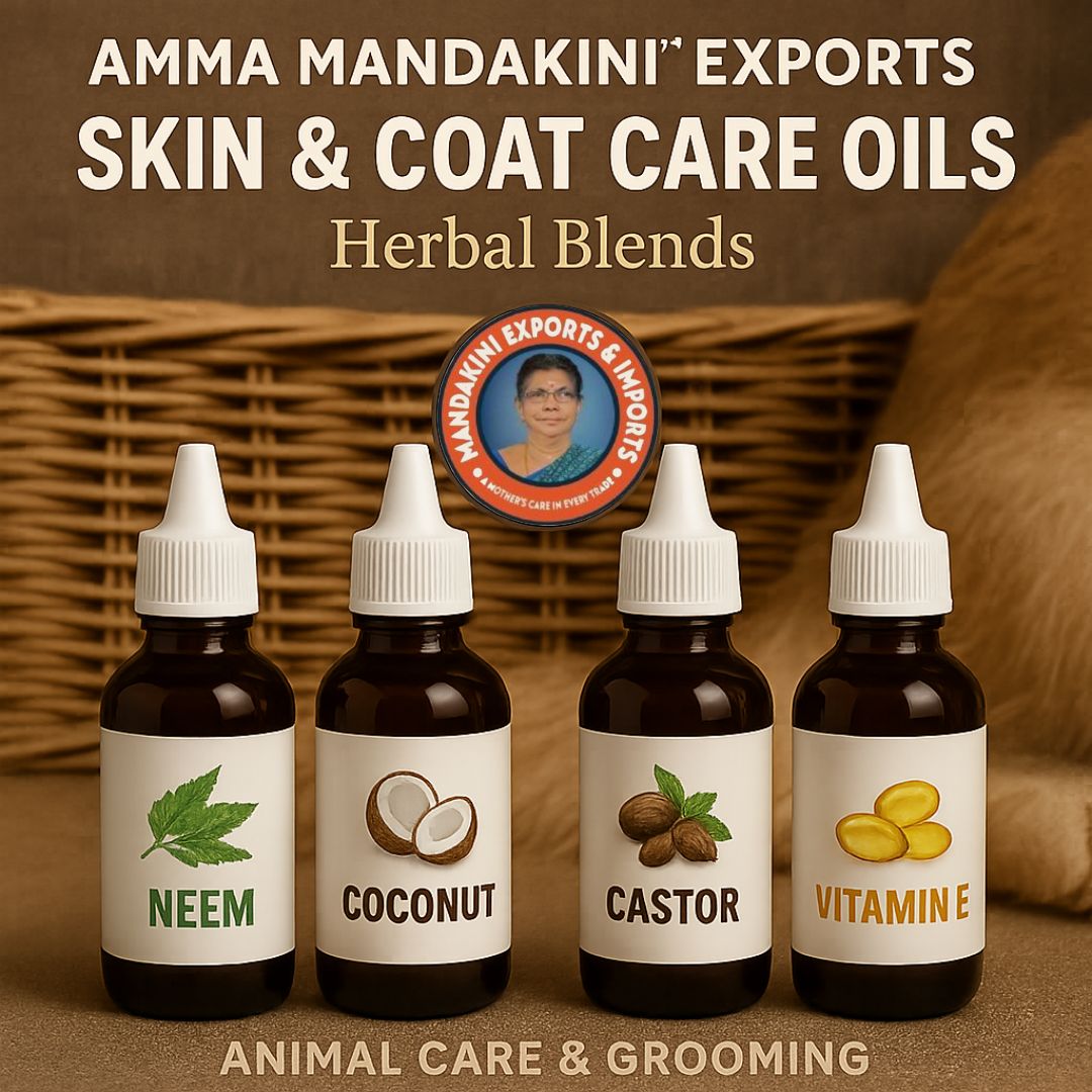 Natural Skin & Coat Care Oils for Pets – Amma Mandakini™ Exports