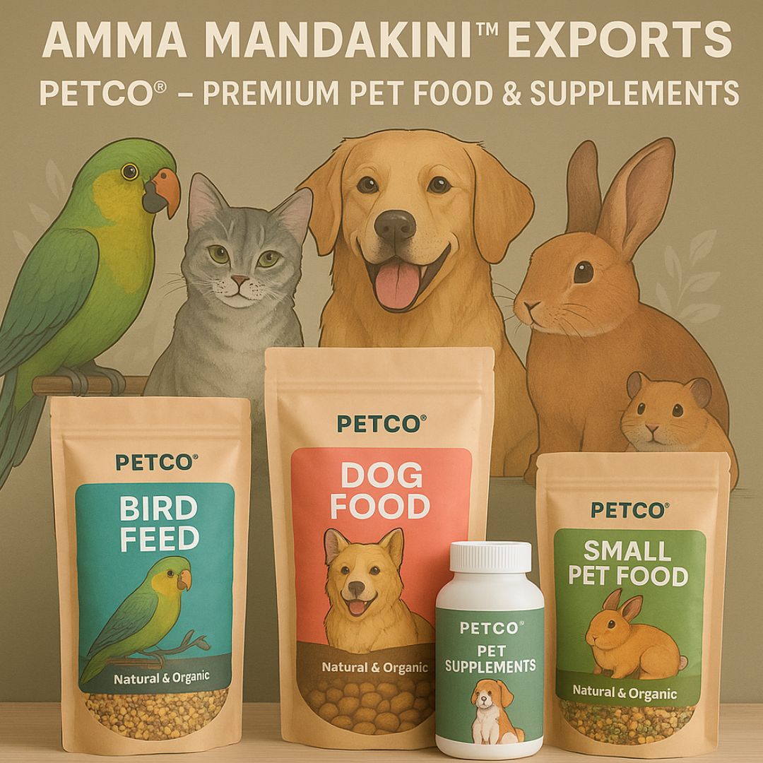 Premium Pet Food & Supplements Exported Worldwide – Petco™ by Amma Mandakini™