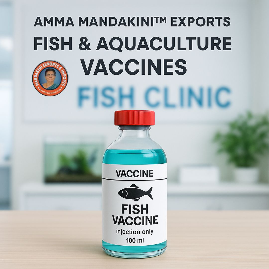 Amma Mandakini™ Exports Fish Vaccines – Immunity Boost for Tilapia, Catfish & Shrimp