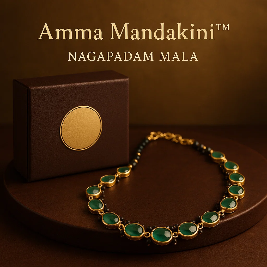 Exported By Amma Mandakini Kerala’s Nagapadam Mala – Traditional Serpent-Shaped Motifs in Vibrant Designs
