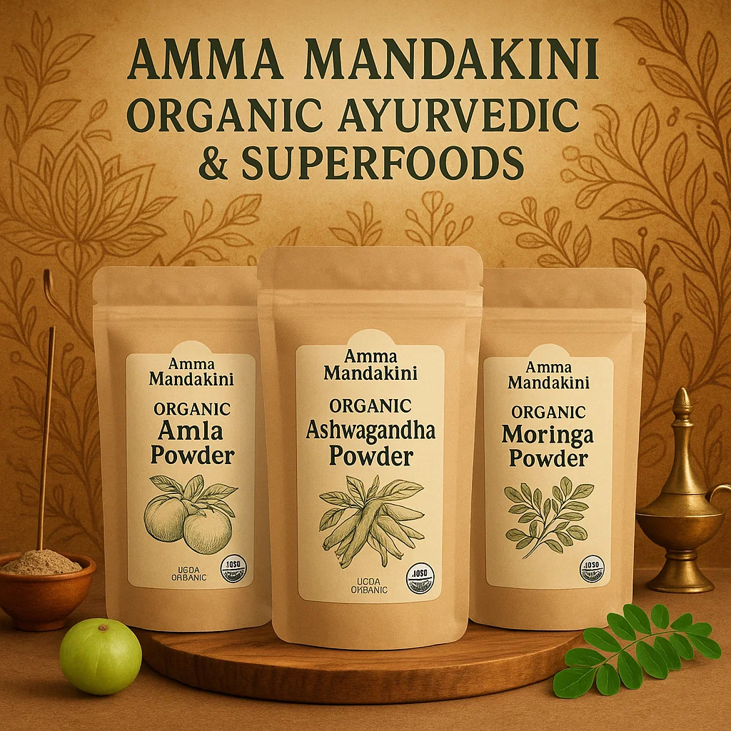Discover the Power of Ayurveda with Amma Mandakini™ Organic Superfoods