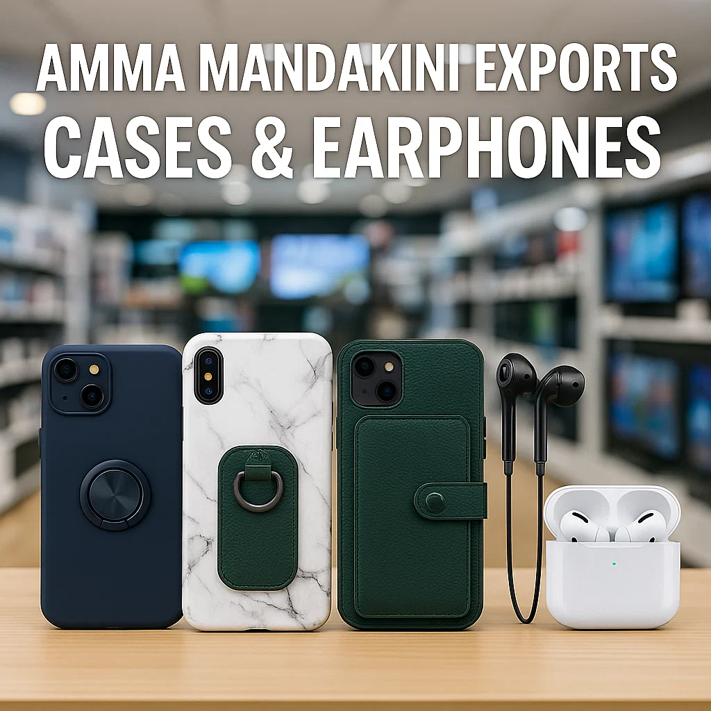 Get Stylish, Durable Mobile Cases & High-Quality Earphones – Export by Amma Mandakini™