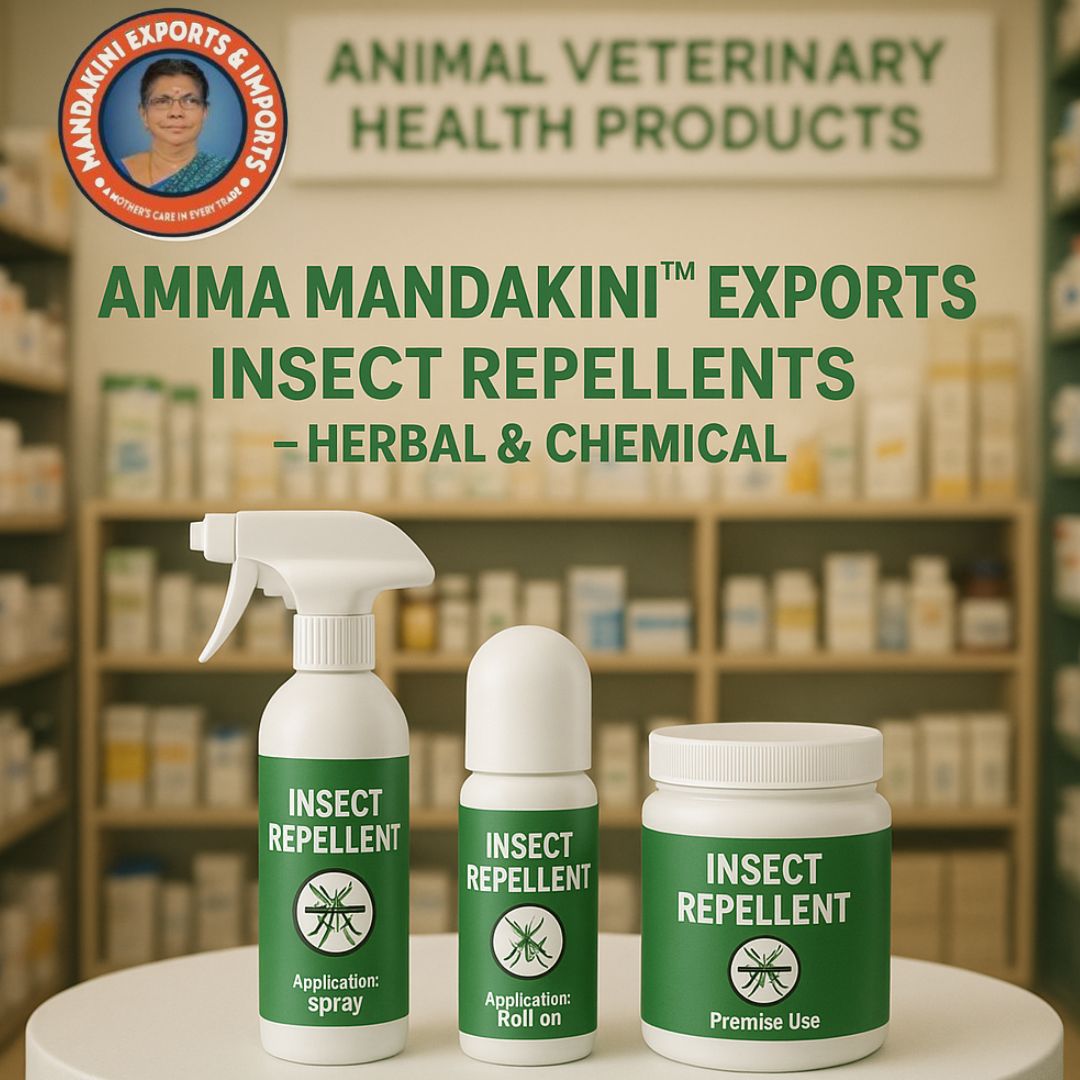 Natural & Chemical Vet-Approved Insect Repellents by Amma Mandakini™ Exports