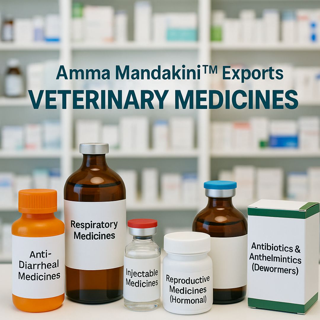 Amma Mandakini™ Exports – Trusted Veterinary Medicine Manufacturer & Exporter