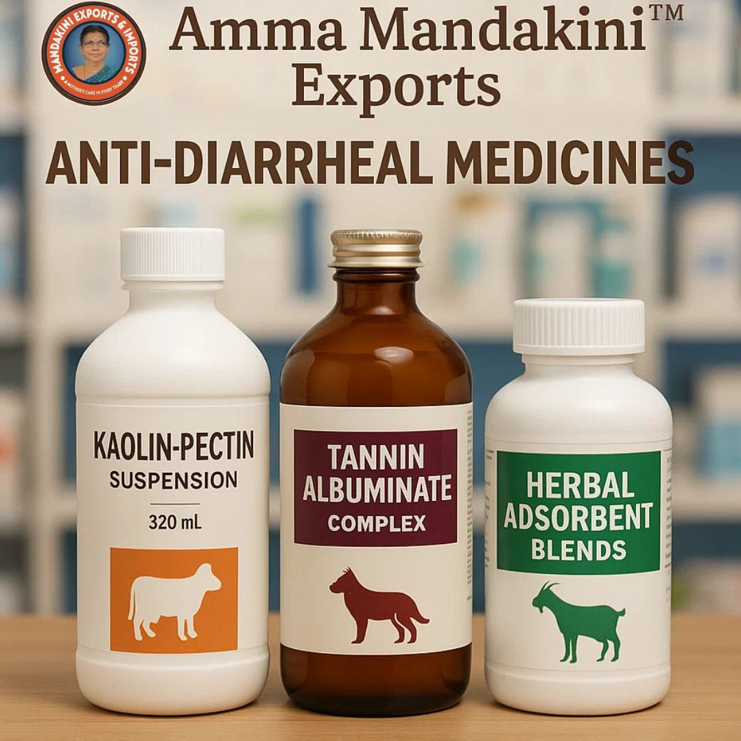 Veterinary Anti-Diarrheal Solutions for Livestock & Pets – Amma Mandakini™ Exports