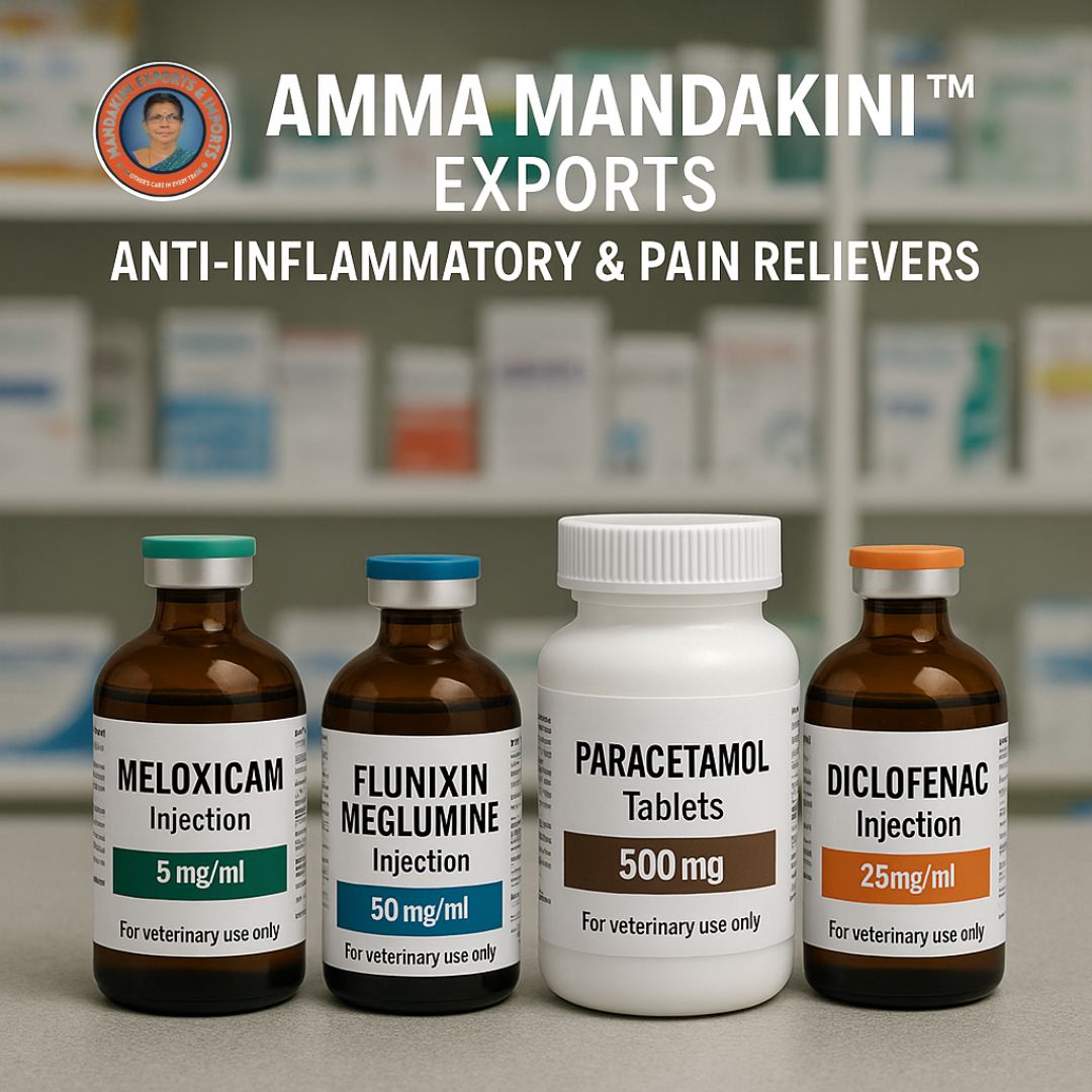 Amma Mandakini™ Exports – Veterinary Pain Relief & Anti-Inflammatory Medicines