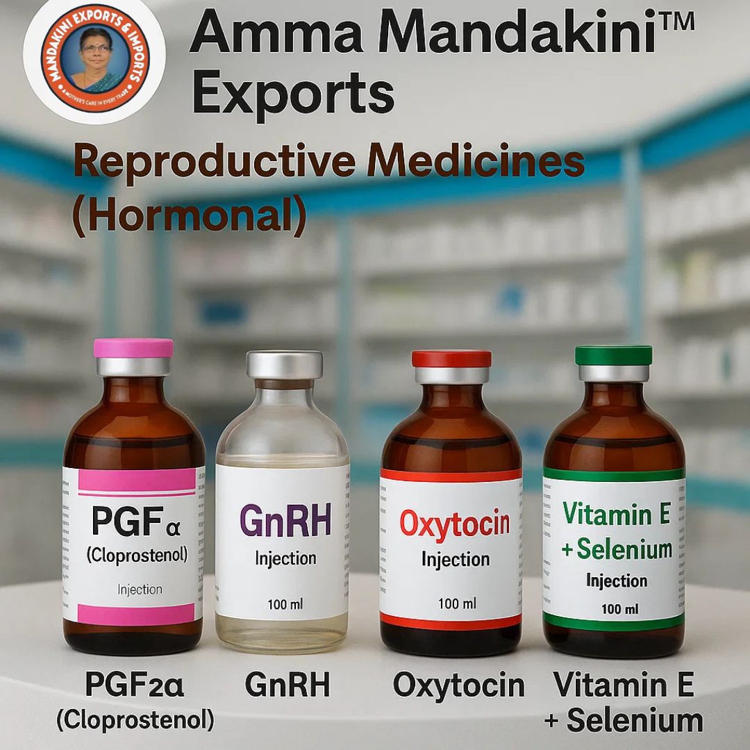 Amma Mandakini™ Exports – Hormonal Veterinary Medicines for Global Markets