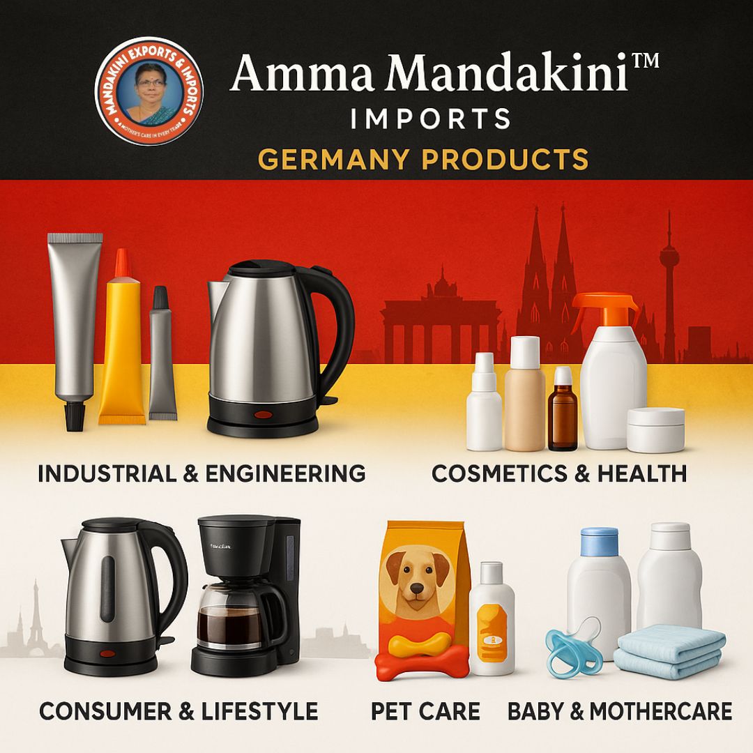 Premium German Products Now Imported to India by Amma Mandakini Imports