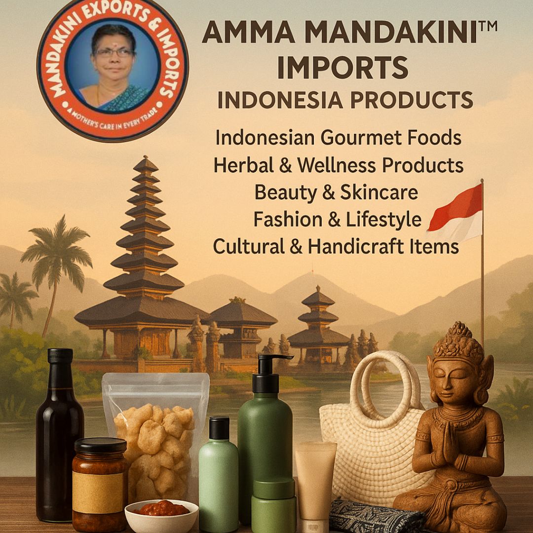 Import Authentic Indonesian Products to India with Amma Mandakini Imports