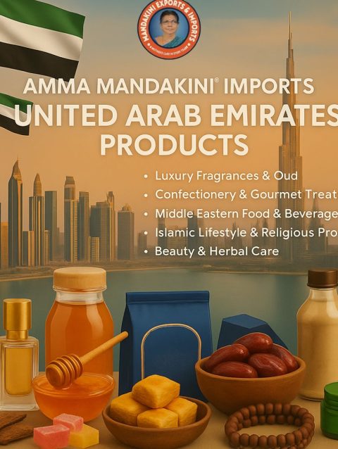 UAE to India Imports: Premium Arabic Products by Amma Mandakini Imports™